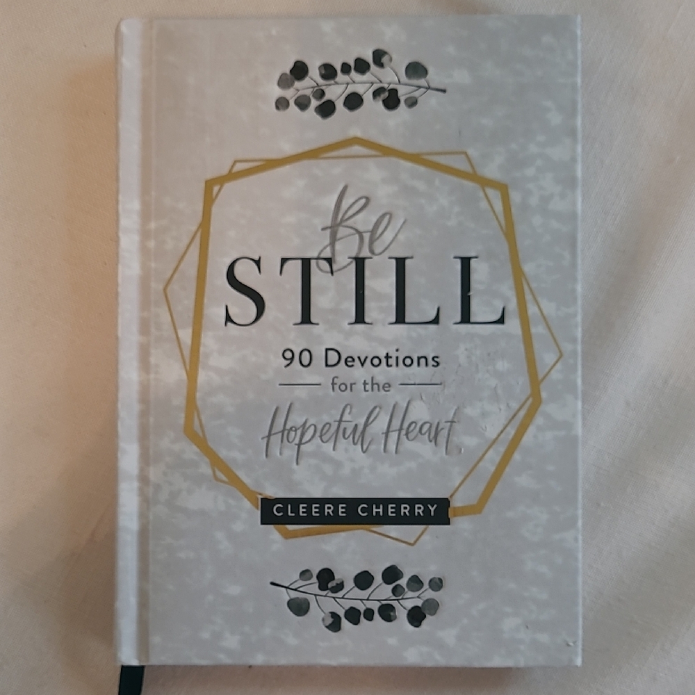Be Still Devotional Book - Gray and Gold